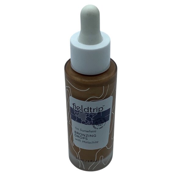 Fieldtrip Go Sunwhere Bronzing Drops Malachite Clean Vegan Skincare 1oz NEW - Picture 1 of 2